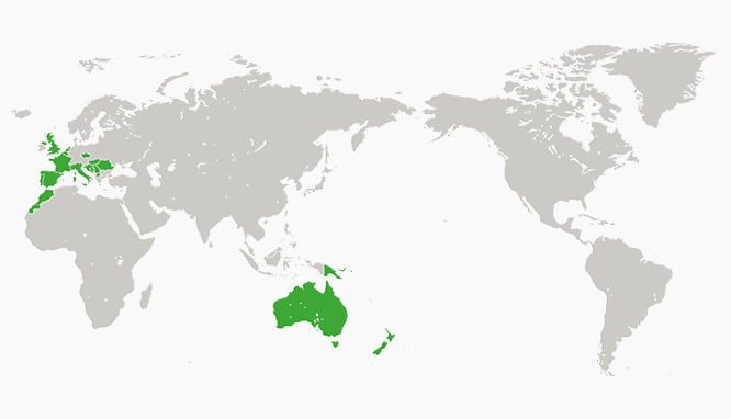 Map of DuluxGroup (Pacific/Europe)