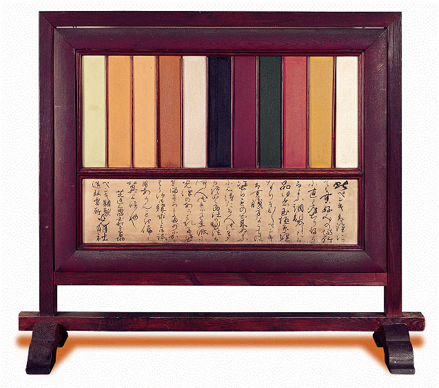 塗り板見本衝立