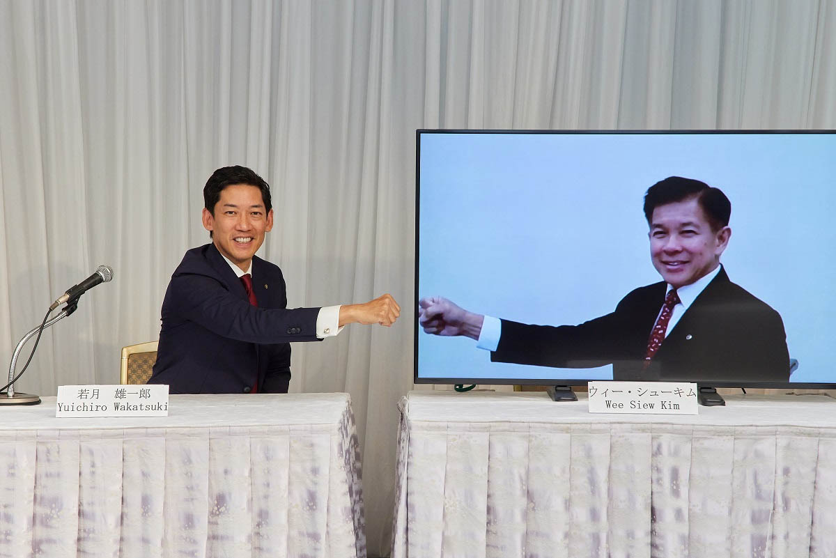 若月雄一郎 ウィー・シューキム 代表執行役共同社長