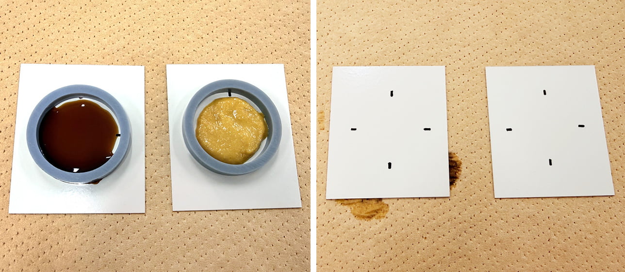 Food staining tests