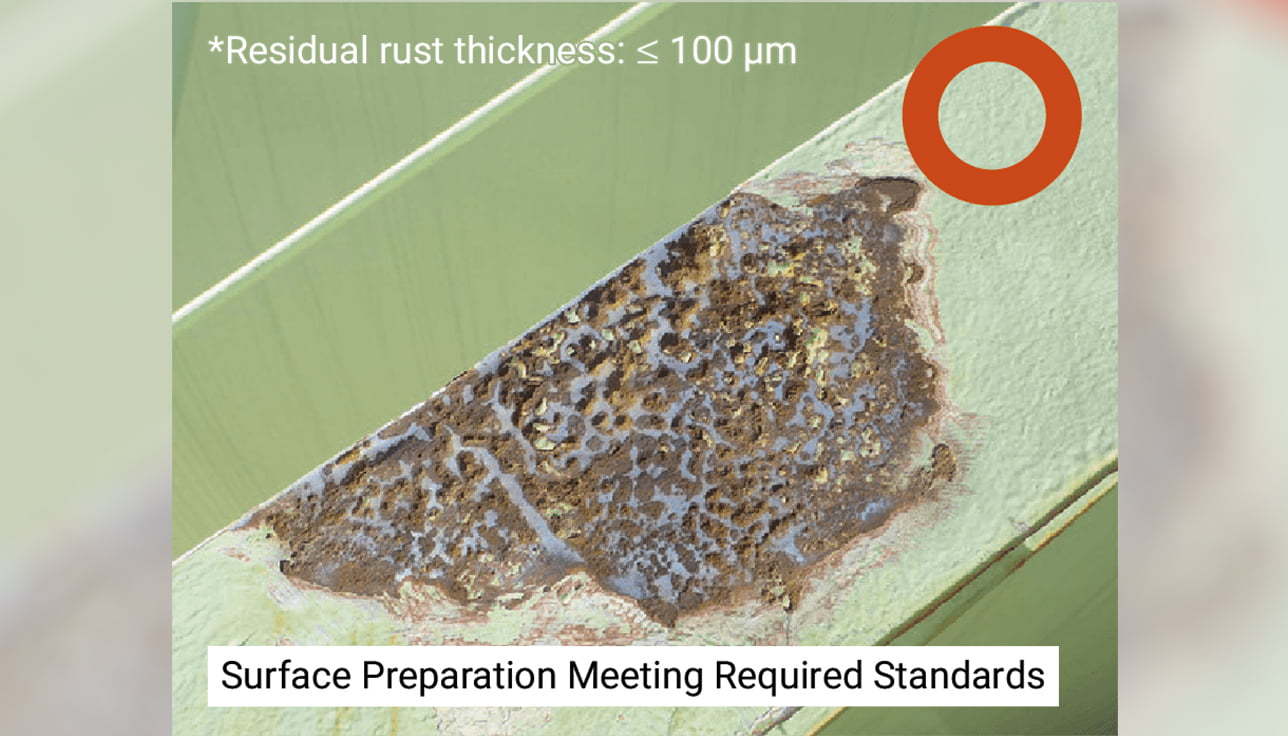 Photo: Surface Preparation Meeting Required Standards
