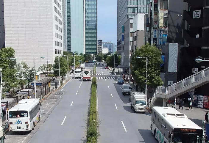 Roads around the East Exit of JR Shinagawa Station