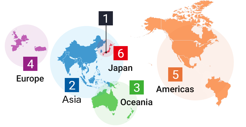 Partner Distribution Map Smartphone version