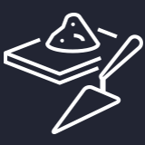 Icon of dry mortar
