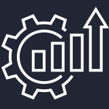 Icon of “5.8 times more efficient than the previous generation factory”