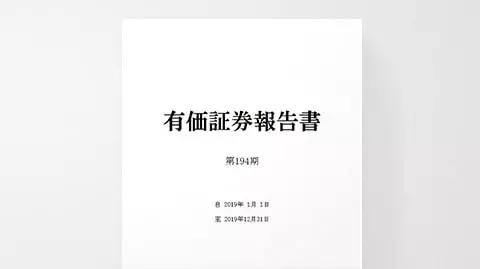 有価証券報告書