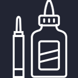 接着剤および結合剤のアイコン
