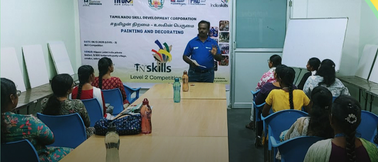 Training program for Painting and Decorating skill competition candidates